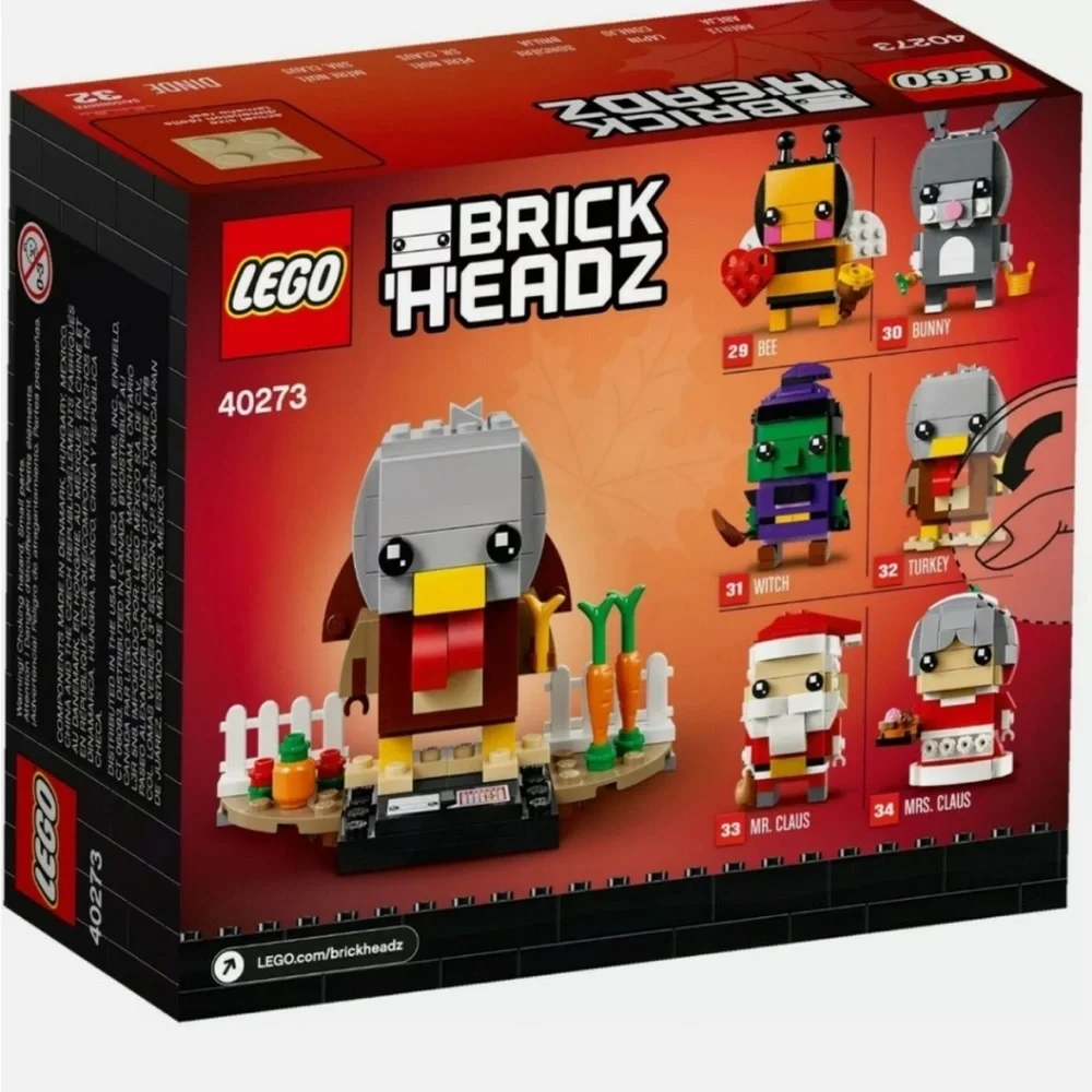 LEGO BrickHeadz 40273 Thanksgiving Turkey - Brand New Sealed, Retired